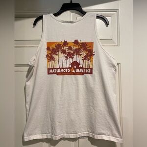 Matsumoto Shave Ice North Shore Hawaii tank top large distressed